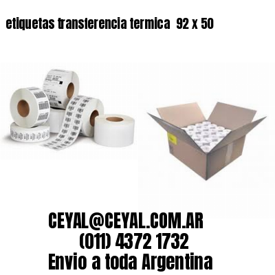 etiquetas transferencia termica  92 x 50
