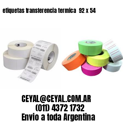 etiquetas transferencia termica  92 x 54