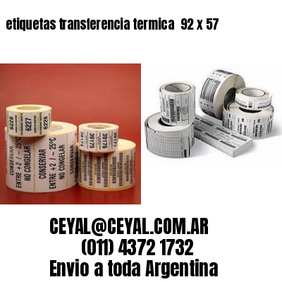 etiquetas transferencia termica  92 x 57