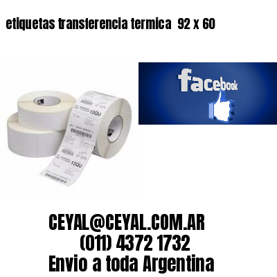 etiquetas transferencia termica  92 x 60