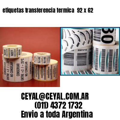 etiquetas transferencia termica  92 x 62