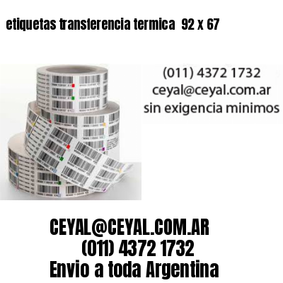 etiquetas transferencia termica  92 x 67
