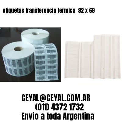 etiquetas transferencia termica  92 x 69