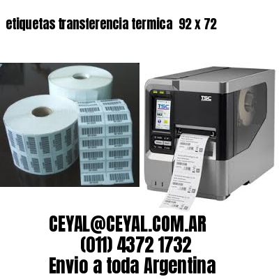 etiquetas transferencia termica  92 x 72