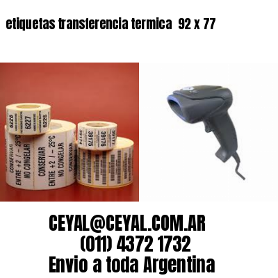 etiquetas transferencia termica  92 x 77