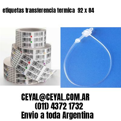etiquetas transferencia termica  92 x 84