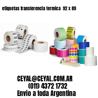 etiquetas transferencia termica  92 x 89