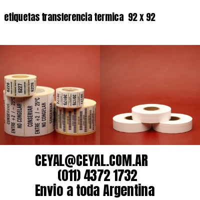etiquetas transferencia termica  92 x 92