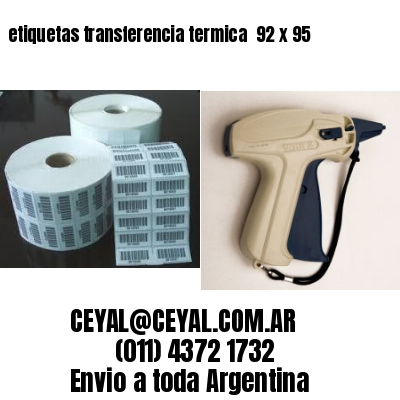 etiquetas transferencia termica  92 x 95