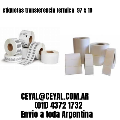 etiquetas transferencia termica  97 x 10