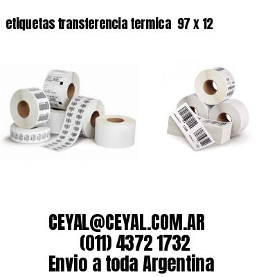 etiquetas transferencia termica  97 x 12
