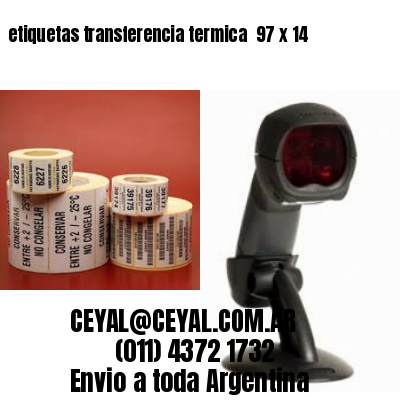 etiquetas transferencia termica  97 x 14