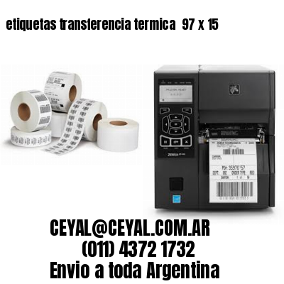 etiquetas transferencia termica  97 x 15