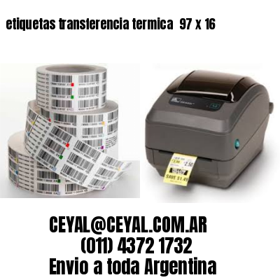 etiquetas transferencia termica  97 x 16
