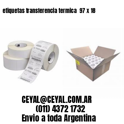 etiquetas transferencia termica  97 x 18