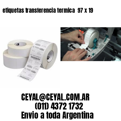 etiquetas transferencia termica  97 x 19