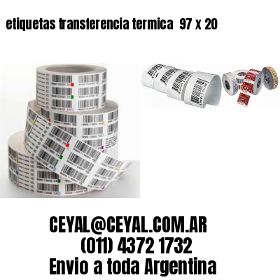 etiquetas transferencia termica  97 x 20