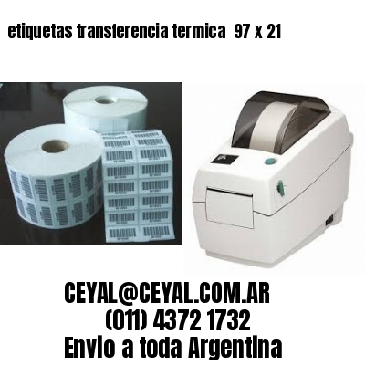 etiquetas transferencia termica  97 x 21
