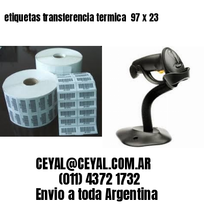 etiquetas transferencia termica  97 x 23