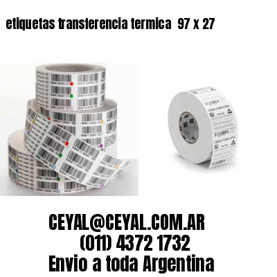 etiquetas transferencia termica  97 x 27