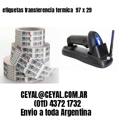 etiquetas transferencia termica  97 x 29
