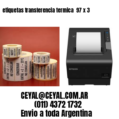etiquetas transferencia termica  97 x 3