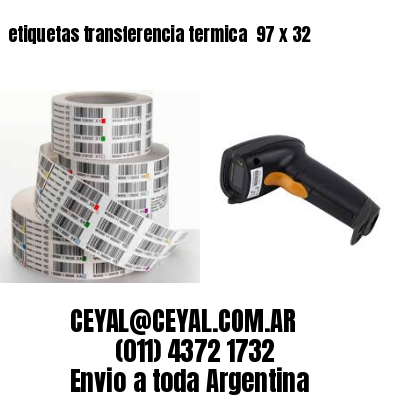 etiquetas transferencia termica  97 x 32