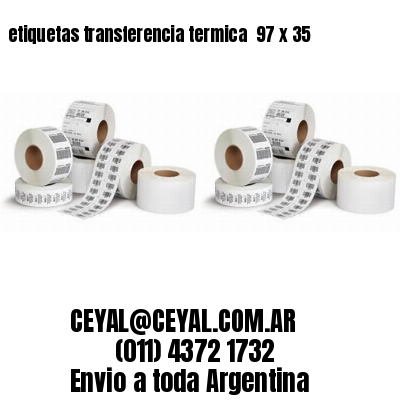 etiquetas transferencia termica  97 x 35