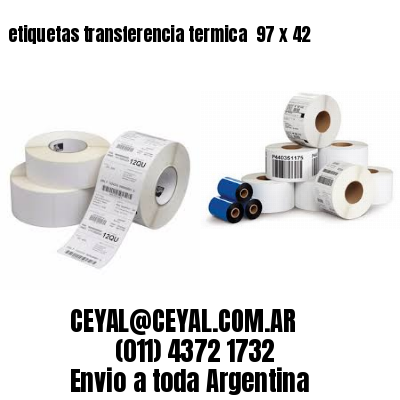 etiquetas transferencia termica  97 x 42