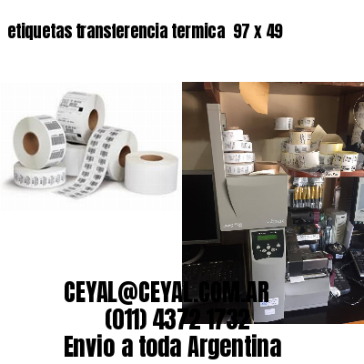 etiquetas transferencia termica  97 x 49