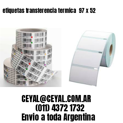 etiquetas transferencia termica  97 x 52