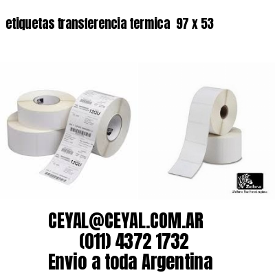 etiquetas transferencia termica  97 x 53
