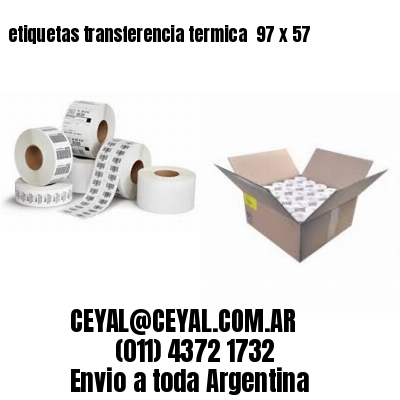 etiquetas transferencia termica  97 x 57