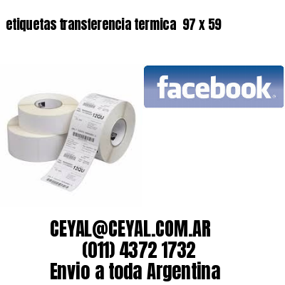 etiquetas transferencia termica  97 x 59