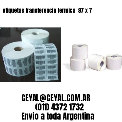 etiquetas transferencia termica  97 x 7