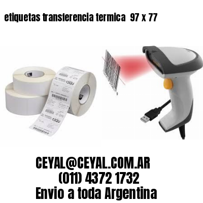 etiquetas transferencia termica  97 x 77