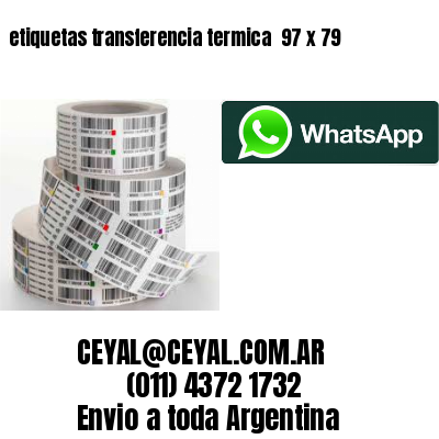 etiquetas transferencia termica  97 x 79