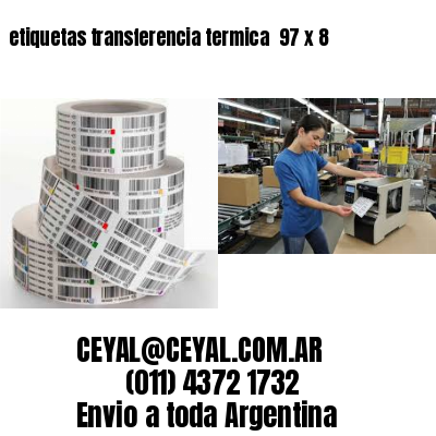 etiquetas transferencia termica  97 x 8