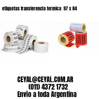 etiquetas transferencia termica  97 x 84
