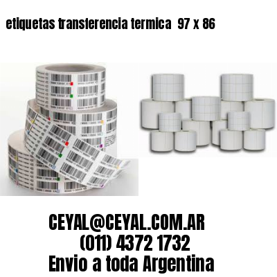 etiquetas transferencia termica  97 x 86