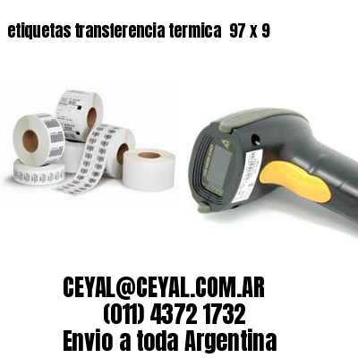 etiquetas transferencia termica  97 x 9