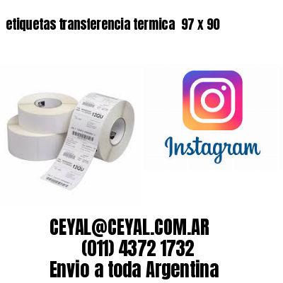 etiquetas transferencia termica  97 x 90