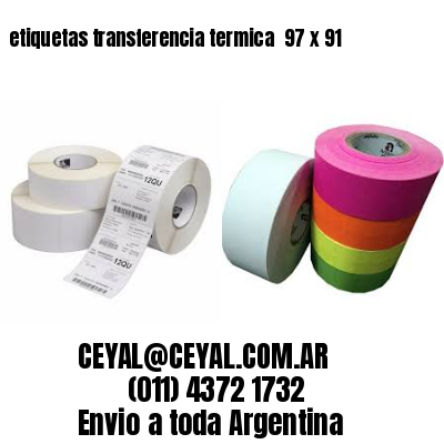 etiquetas transferencia termica  97 x 91