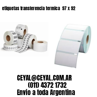 etiquetas transferencia termica  97 x 92