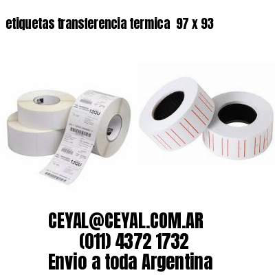 etiquetas transferencia termica  97 x 93
