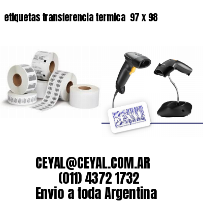 etiquetas transferencia termica  97 x 98