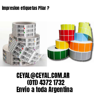 impresion etiquetas Pilar ?