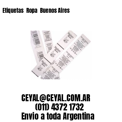 Etiquetas  Ropa  Buenos Aires