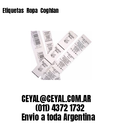 Etiquetas  Ropa  Coghlan