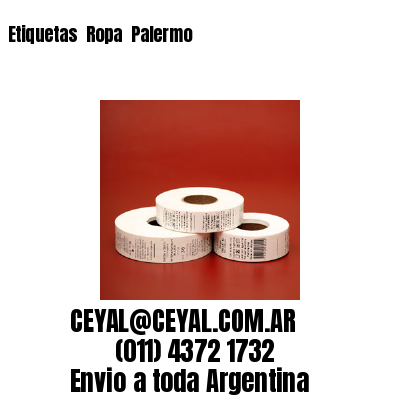 Etiquetas  Ropa  Palermo